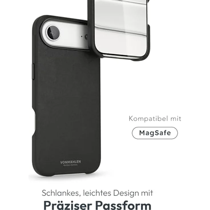 VONMÄHLEN Handyhülle Like Leather Case, eleganter Schutz aus veganem Leder mit Mikrofaserfutter für iPhone, umweltfreundlich und pflegeleicht – Bild 6