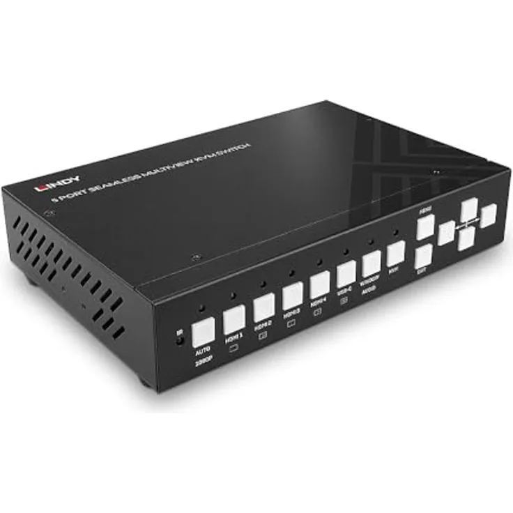 Lindy 32330 - Multiview HDMI KVM-Switch mit 5 Anschlüssen