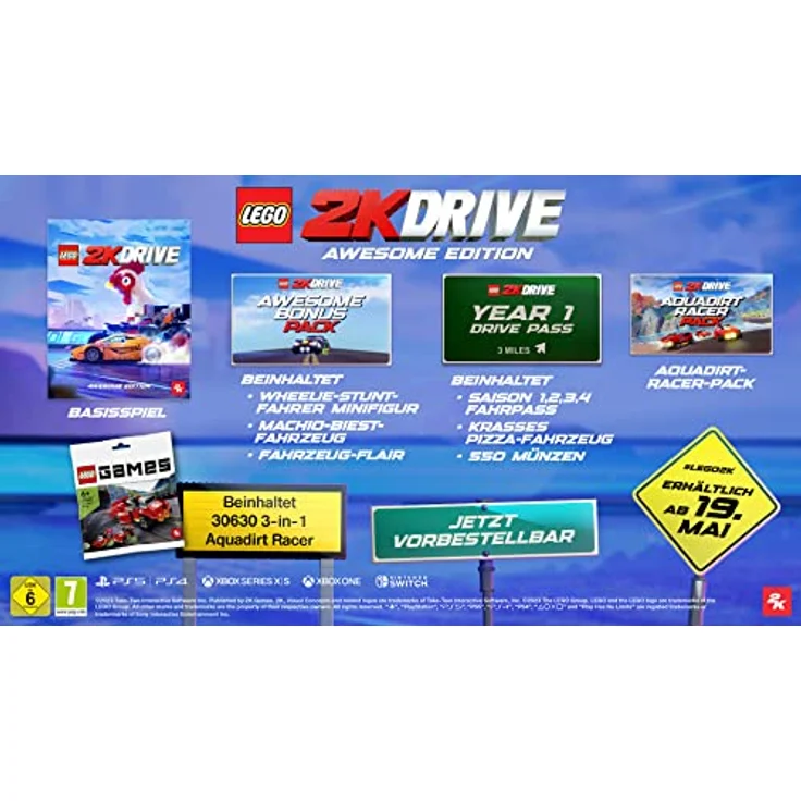 Lego 2K Drive AWESOME (Code in the Box) (USK & PEGI) [Nintendo Switch] – Bild 2