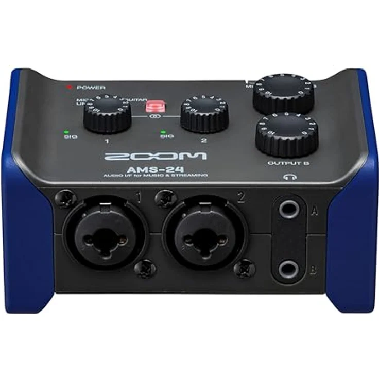 Zoom AMS-24 USB-C Audio Interface, 2-IN/4-OUT, kompakt und mobil, ideal für Musikproduktion und Livestreaming – Bild 4