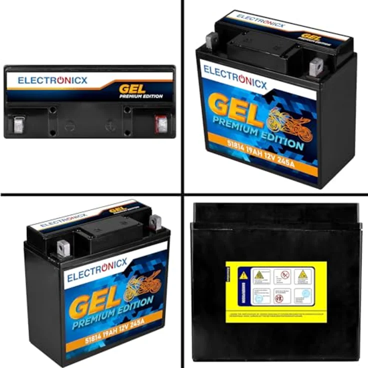 Electronicx GEL-51814, GEL Batterie 19Ah 12V für Motorrad, Scooter und Quad - wartungsfrei, zyklenfest, tiefentladungsfest – Bild 9