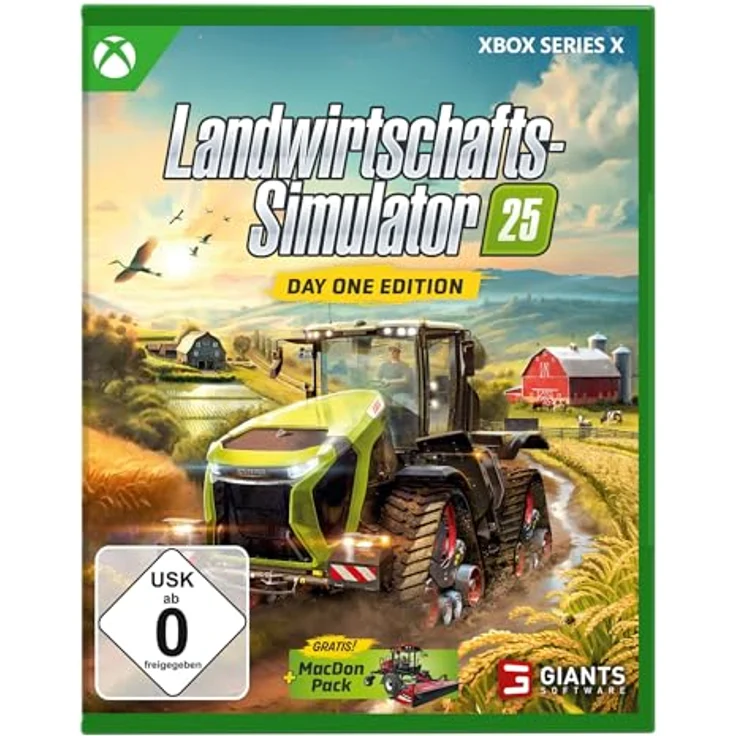 Astragon Landwirtschafts-Simulator 25: Day One Edition [XBX] – Landwirtschafts-Simulationsspiel mit neuen Tieren, über 400 Maschinen und verbesserter Grafik, inkl. New Holland CR 11 Gold Edition – Bild 1