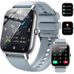 JUNG Nerunsa Smartwatch Damen & Herren Fitnessuhr, 1,85 Zoll, Bluetooth, 100+ Trainingsmodi, Wasserdicht, Fitnesstracker