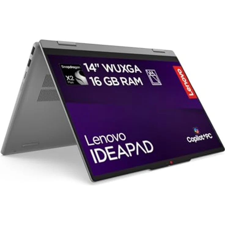 Lenovo IdeaPad 5 2-in-1 14Q8Y11, Copilot+ PC mit 14" OLED Touchscreen, Qualcomm Snapdragon X2 Plus, 16 GB RAM, 512 GB SSD, Luna Gray, Deutsch – Bild 1