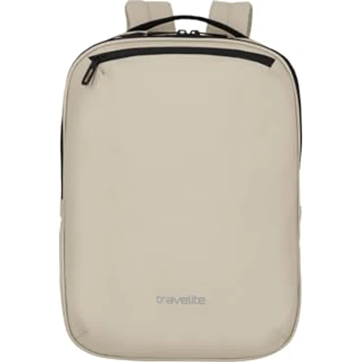 Travelite Handgepäck Rucksack, Laptopfach 13 Zoll, wasserabweisender Tagesrucksack, 12 Liter, Elfenbein – Bild 2
