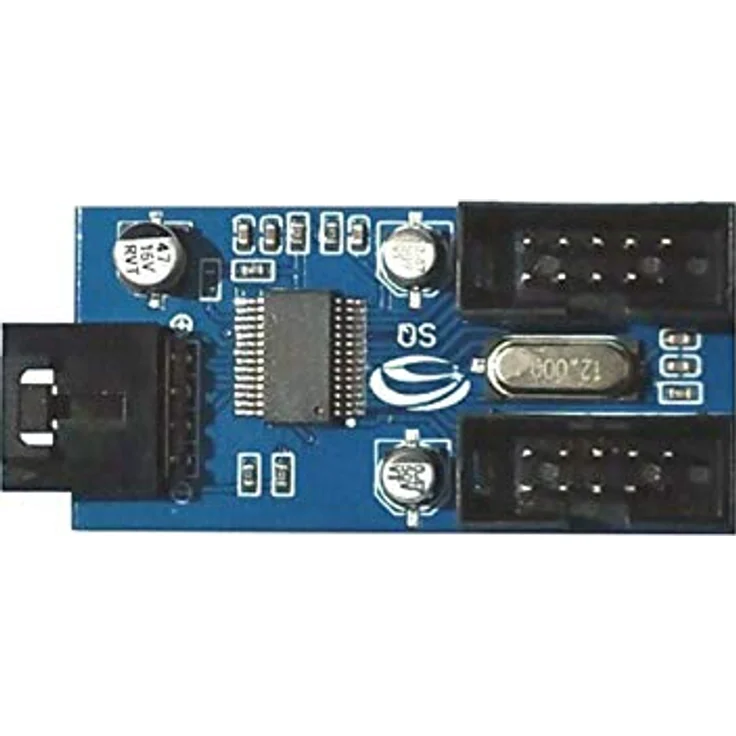 F71S USB 2.0 Hub intern Splitter 1x 9Pin zu 2X 9Pin Header Erweiterung Verlängerungskabel Karte Motherboard 9 poliger USB 2.0-Header 1 bis 2 Buchse Verlängerungskabel HUB-Anschluss Adapter – Bild 4