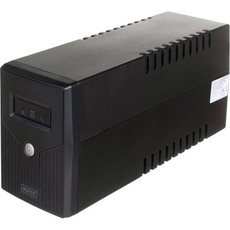 Digitus UPS Line-Interactive DN-170064-B, USV mit 480 Watt Ausgangsleistung, kompakt und leise (40 dB), ideal für Desktop-Anwendungen