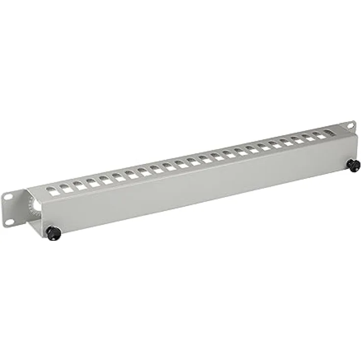 EFB NORDIC EFB-Elektronik Rack Cable Management Panel, 1U, montierbar, Hellgrau RAL7035, 48.3 cm (19 Zoll)
