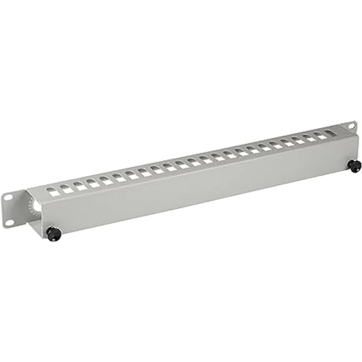 EFB NORDIC EFB-Elektronik Rack Cable Management Panel, 1U, montierbar, Hellgrau RAL7035, 48.3 cm (19 Zoll) – Bild 1