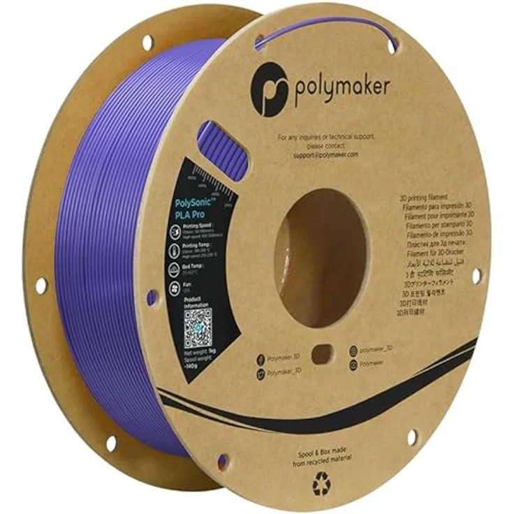 Polymaker PLA PRO HS TOUGH, 3D Filament 1,75mm, 1000g, Violett – Bild 1