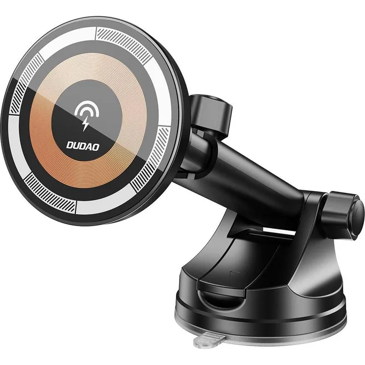 Dudao F12MAX+ 15W Wireless Charger & Car Holder, Smartphone Halterung mit MagSafe, Schwarz
