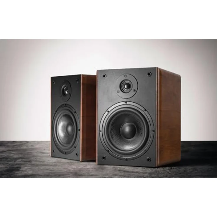 McGrey BSS-365 BN 6,5" HiFi Regallautsprecher - 1 Paar kompakte HiFi-Boxen - Belastbar bis 60 Watt (RMS) - 2-Wege-System - 6,5" Tieftöner + 1,0" Hochtöner - Braune Holz-Optik – Bild 2