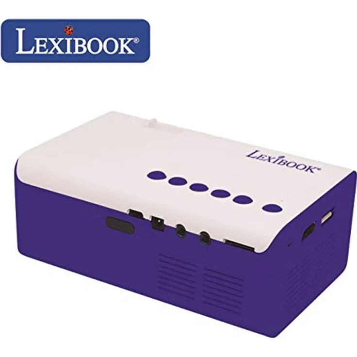 Lexibook PRJ150 Mini HD Videoprojektor, Heimkino, HDMI/USB/AV/Micro SD-Konnektivität, blau/weiß – Bild 5