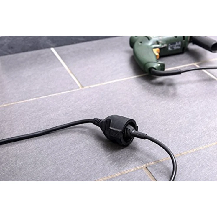 Meister Schutzkontakt-Verlängerung - 5 m Kabel - schwarz - Kunststoffleitung - IP20 Innenbereich - Verlängerungskabel mit Kindersicherung - Schuko-Verlängerung - 7432520 – Bild 4