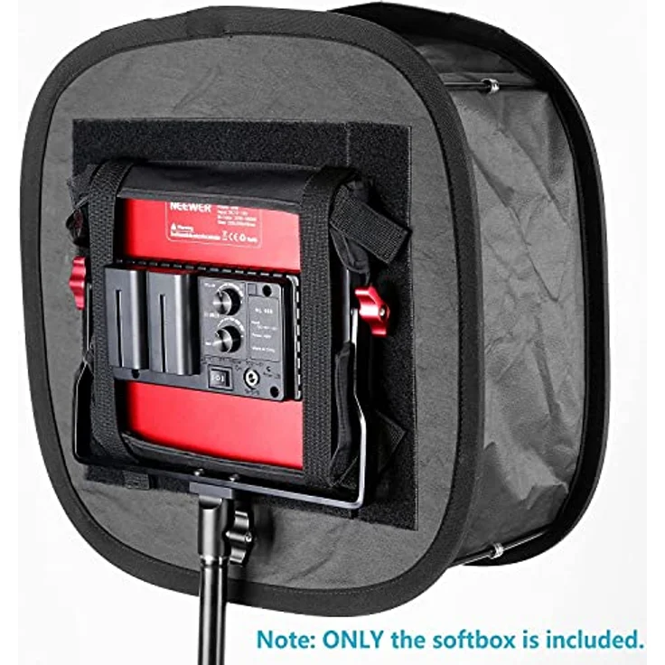 Neewer zusammenklappbare Softbox Diffusor für 660 LED Panel - Außen 16x6,9 Zoll, Innen 5,6x6,8 Zoll, mit Gurt Befestigung und Tragetasche für Fotostudio Portrait Video Aufnahmen - Preisvergleich – Bild 6