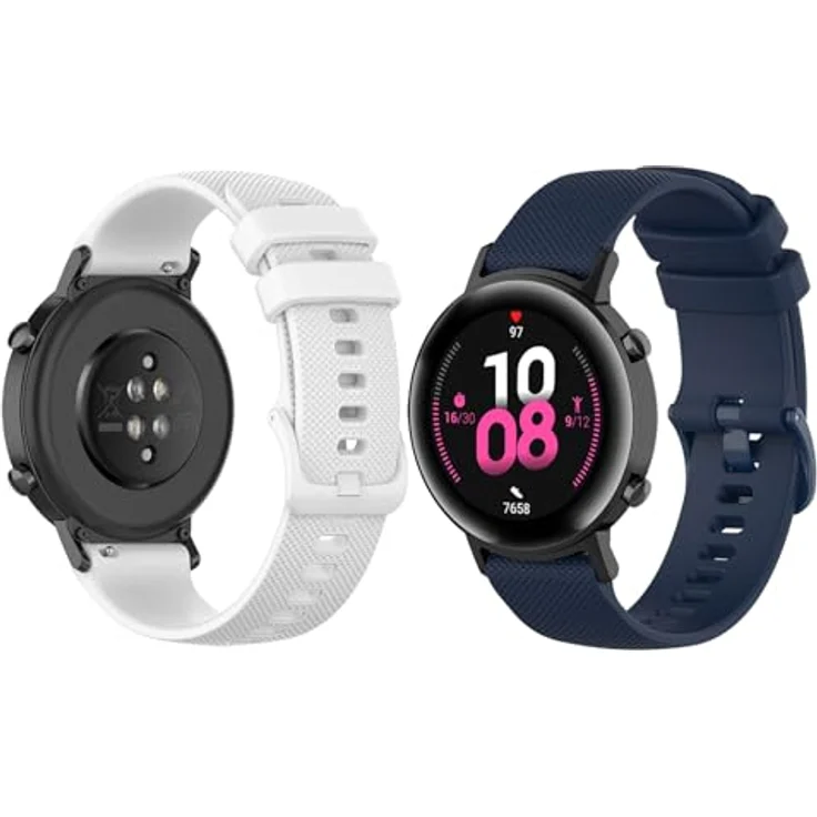 GIOPUEY Armband für KOSPET TANK T3 ULTRA 2, 22mm weiches Silikon, verschleißfest und atmungsaktiv - Schwarz – Bild 5