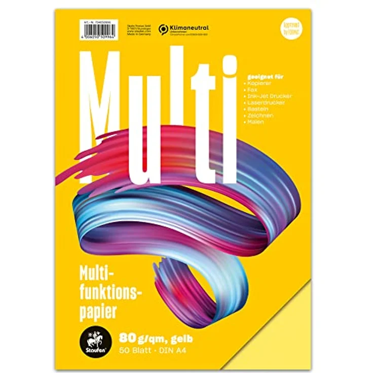 Kopierpapier A4 80g 50BL gelb (734050996) – Bild 2