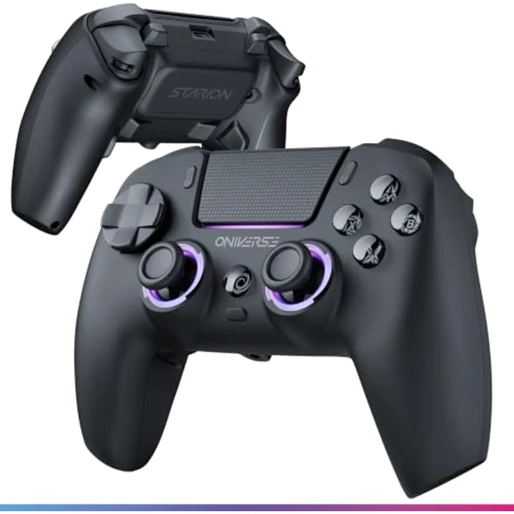Oniverse Starion - Wireless Controller - Bluetooth Gamepad für Android, PC, PS5 & PS3, Schwarz – Bild 1