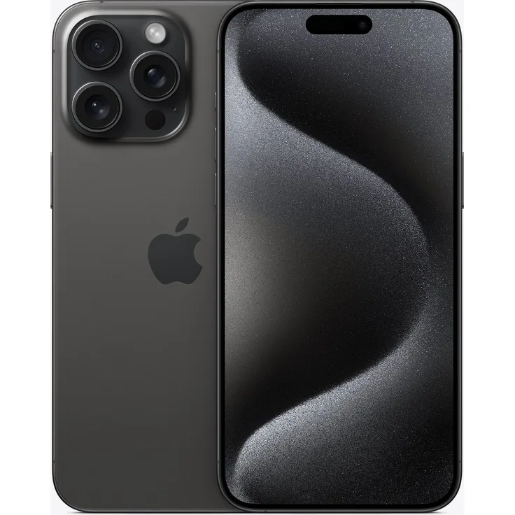 Apple iPhone 15 Pro Max 5G Smartphone 17,018cm (6,7 Zoll) OLED-Display, 256 GB interner Speicher, iOS 17, Titan Schwarz