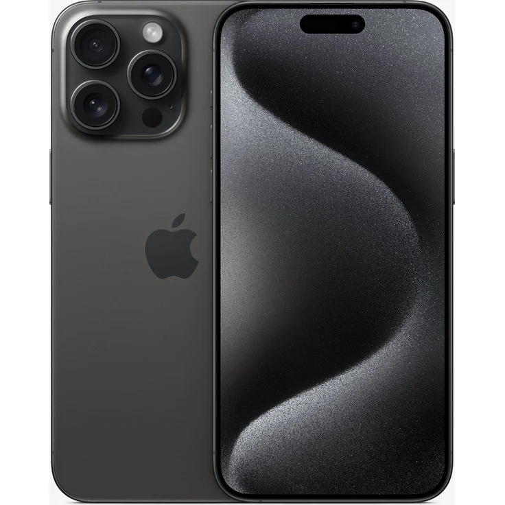 Apple iPhone 15 Pro Max 5G Smartphone 17,018cm (6,7 Zoll) OLED-Display, 256 GB interner Speicher, iOS 17, Titan Schwarz – Bild 1