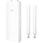 Cudy Outdoor AC1200 Dual Band Repeater, WiFi Extender mit RP-SMA-Schnittstelle und abnehmbaren Antennen, IP65 wasserdichtes Gehäuse, -40 bis 60 °C Arbeitstemperatur, weiß