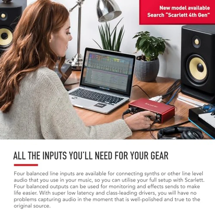 Focusrite Scarlett 4i4 3rd Gen Audio Interface – Bild 6