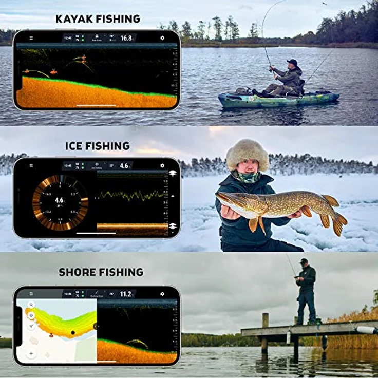 Deeper PRO smart Fischfinder - W-LAN Fischfinder für Kajak- und Belly Boot Angler – Bild 2