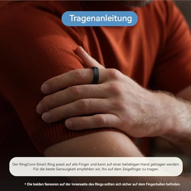 RingConn Gen 2 Smart Ring, Fitness-Tracker in Royal Gold mit Schlaf- und Gesundheitsüberwachung, 10-12 Tage Akkulaufzeit, wasserdicht (IP68) – Bild 6