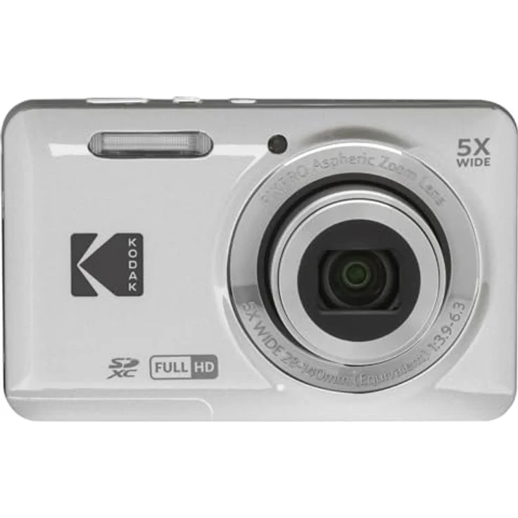 KODAK FZ55, Kompaktkamera mit 16 MP, 5x optischem Zoom, Full HD Video, Silber – Bild 1