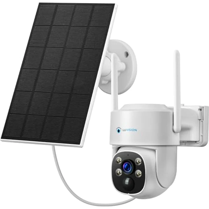 LUVISION W601, 4MP Solar PTZ-Überwachungskamera mit KI Personenerkennung, WLAN, smarte Nachtsicht, 7800 mAh Akku – Bild 1