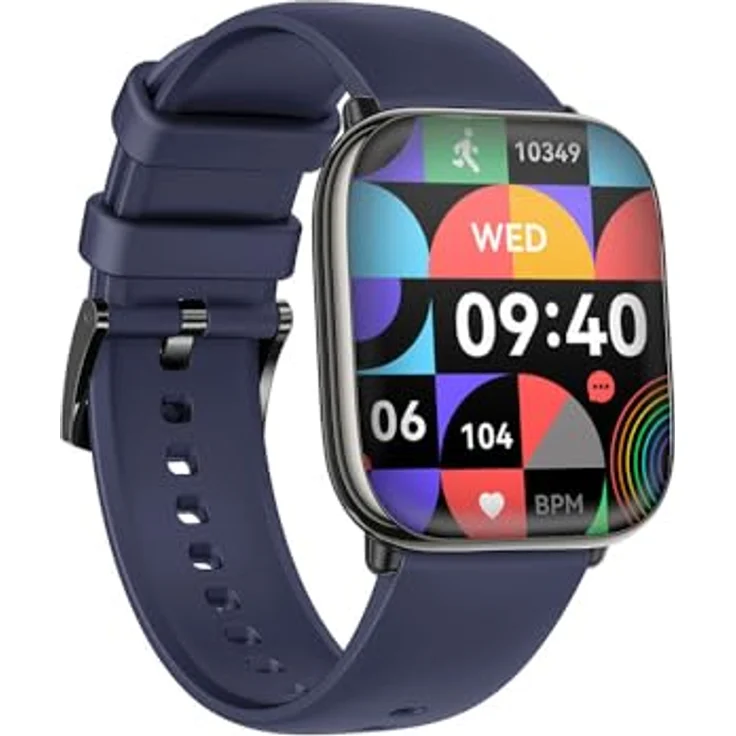Trevi T-FIT 265A Smartwatch, 1,75 Zoll AMOLED-Display, Always On Full Touch, kabellose Anrufe, Schlafüberwachung, Herzfrequenz, Fitness-Tracker, wasserdicht IP67, Schwarz – Bild 2