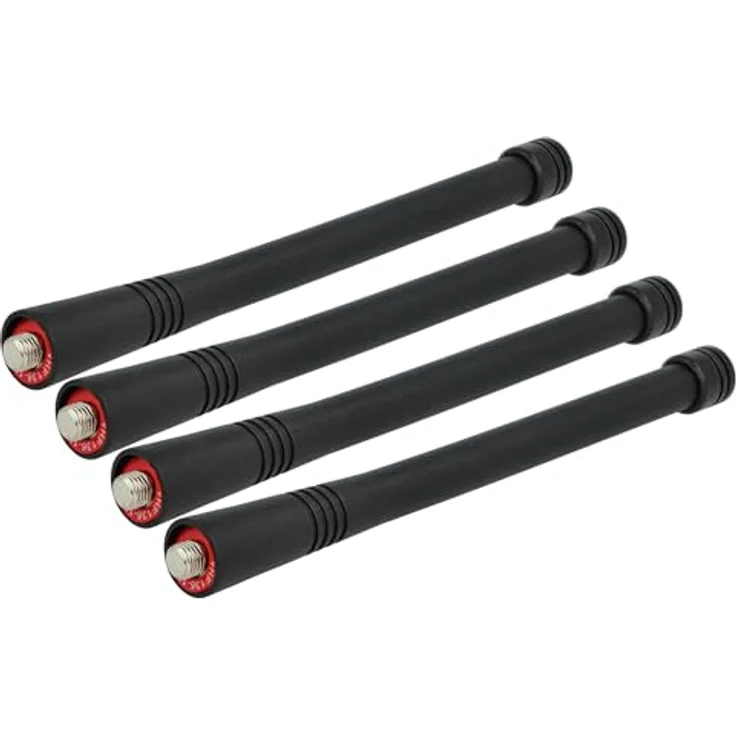 vhbw Mobilfunkantenne passend für Motorola GP340, GP360, GP344, GP320, GP388, GP380, 15,5 cm, UHF 136 - 174 MHz, schwarz, 4er Pack – Bild 1