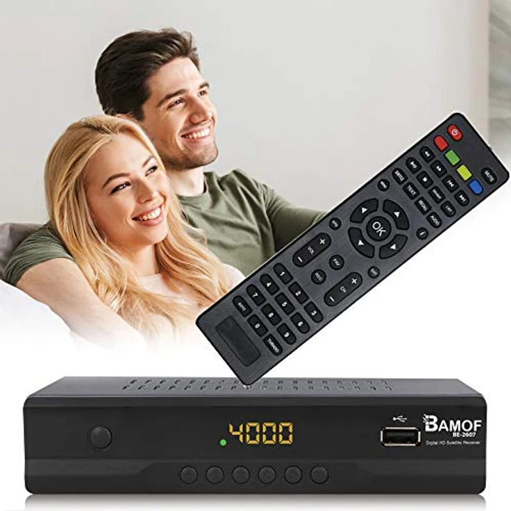 Bamof BE-2607 Digital Satelliten Sat Receiver - ( HDTV , DVB-S/S2 , HDMI , SCART , 2X USB 2.0 , Full HD 1080p) [Vorprogrammiert für Astra Hotbird Türksat] [Energieklasse A+++] – Bild 3