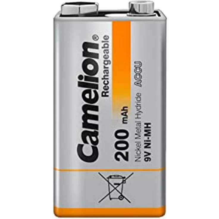 Camelion 17025122 Akku (NiMH, 9 Volt Block, 250 mAh, 1er-Pack) – Bild 3