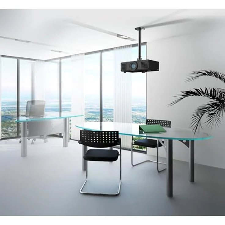 Meliconi 400CE Projektorhalterung Decke, Schwarz, für LCD-/Plasmageräte bis 35 kg, 360° drehbar, VESA 400 x 400 mm – Bild 4