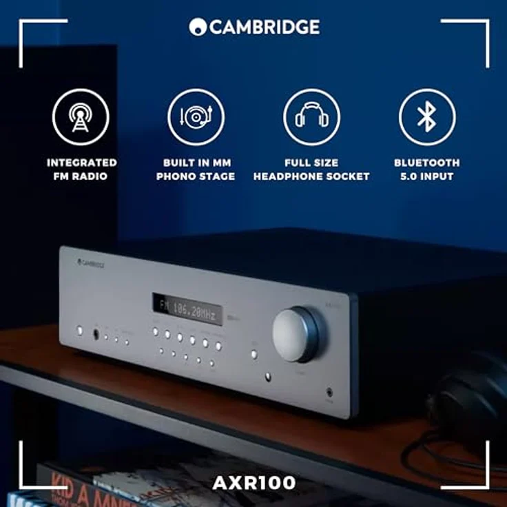 Cambridge AXR 100 Receiver Lunar Grey Stereoreceiver #5055300418104 – Bild 5