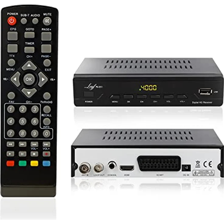 LEYF PA-2211 Kabel Receiver DVB-C Digitales Kabelfernsehen Full HD TV( C2, HDTV, DVB-T/T2, HD, SCART, USB) Kabelfernsehen für alle Kabelanbiete – Bild 5
