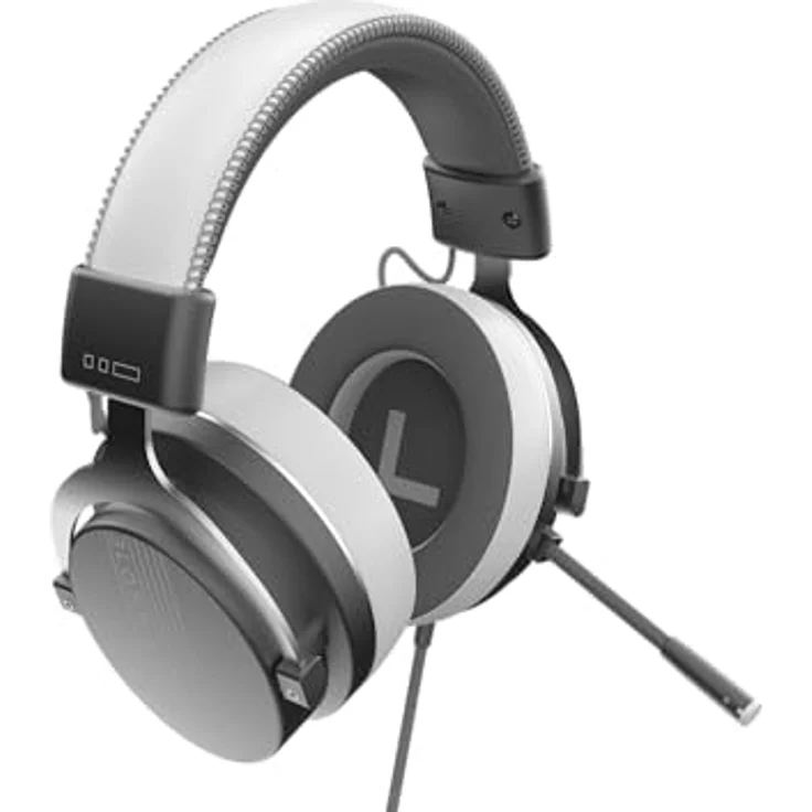Dark Project VEXO Wired Gaming Headset, 50-mm-Treiber, omnidirektionales Mikrofon, grau – Bild 2