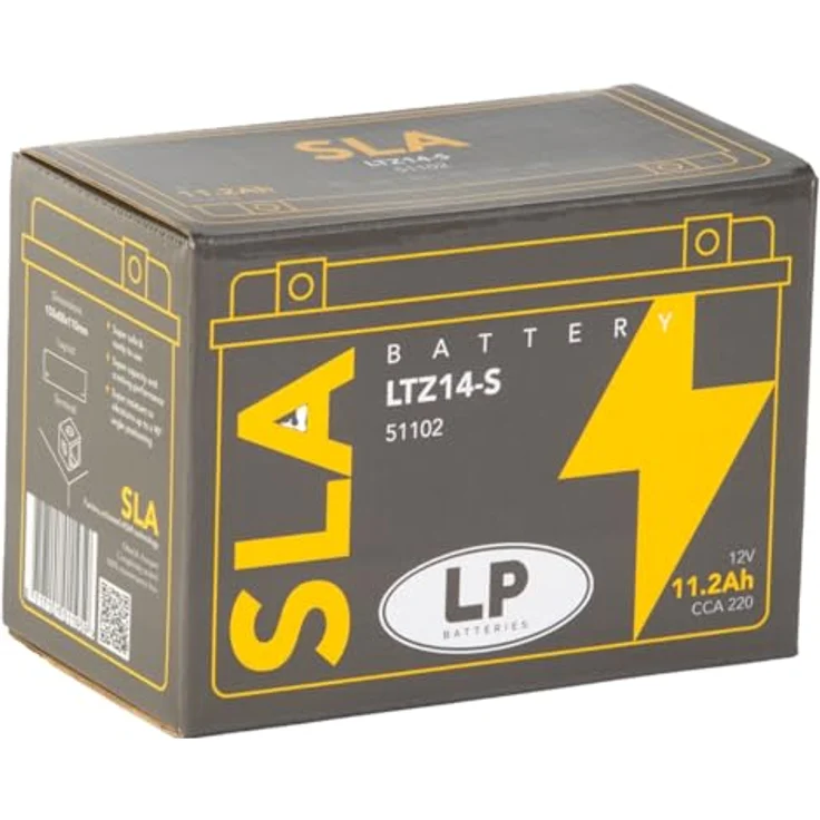Landport AGM SLA 12V 11,2Ah Motorradbatterie MS LTZ14-S, wartungsfrei, hohe Kaltstartleistung, flexibel installierbar – Bild 3