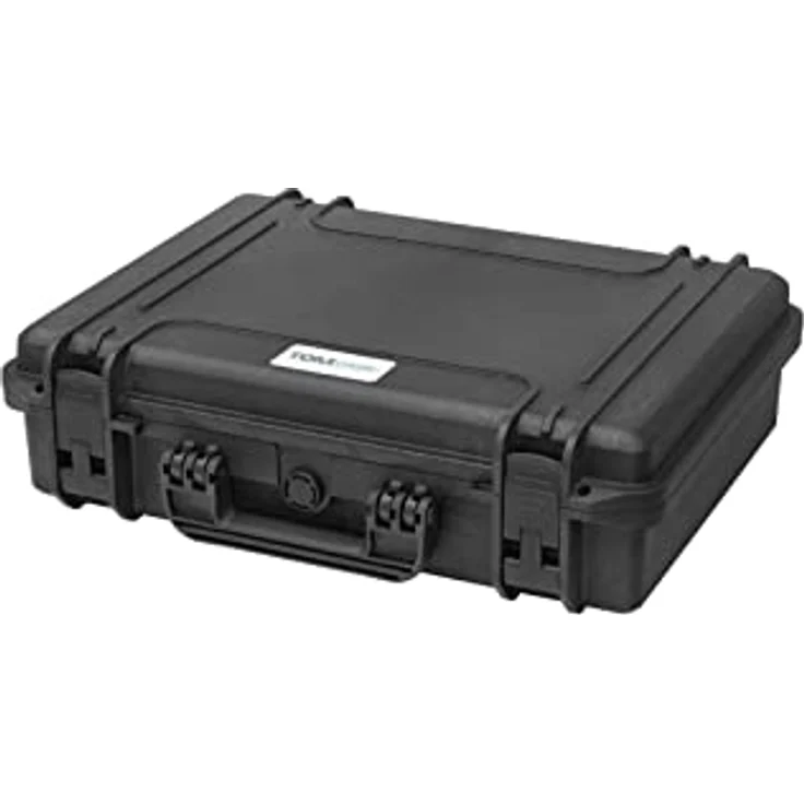 TomCase wasserdichter Outdoor Koffer für Notebook/Laptop bis 17" und Zubehör; bruchfester Hartschalenkoffer mit konfigurierbarem Rasterschaumstoff – Bild 4
