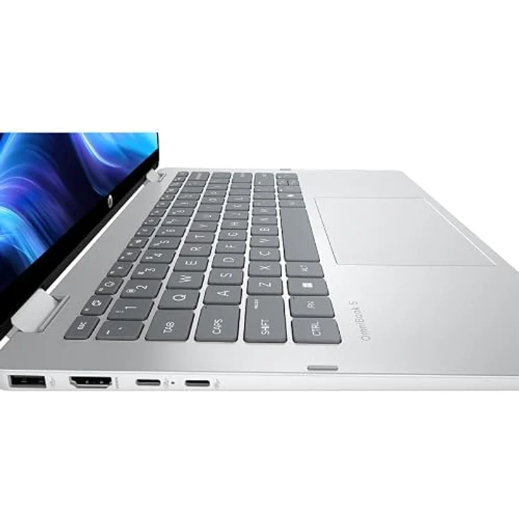 HP OmniBook 5 Flip 14-fp0177ng, 14" WUXGA IPS Touchscreen, Intel Core i7, 16GB RAM, 1TB SSD, Windows 11, silber – Bild 3