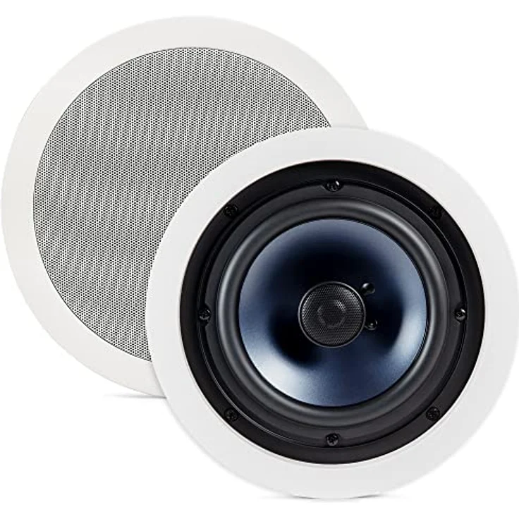 POLK AUDIO rc80i 2-Wege Decken-Lautsprecher (Weiß) Einbau-Lautsprecher - 100 Watt - schwarz, weiß – Bild 2