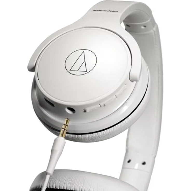 Audio Technica Wireless Headphones ATH-S220BTWH Built-in microphone White Wireless-Wired Over-Ear – Bild 6