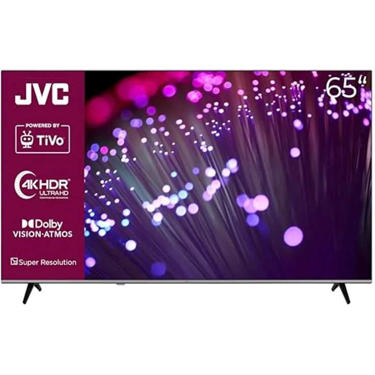 JVC LT-65VU7555, 65 Zoll Smart TV Powered by TiVo, 4K UHD mit Dolby Vision HDR, Dolby Atmos, Triple-Tuner und LED