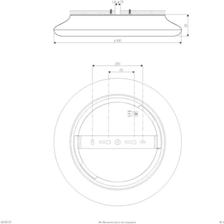 EVN L40300125 LED-Deckenleuchte mit Bewegungsmelder 30W Weiß, Smarte Deckenbeleuchtung – Bild 2