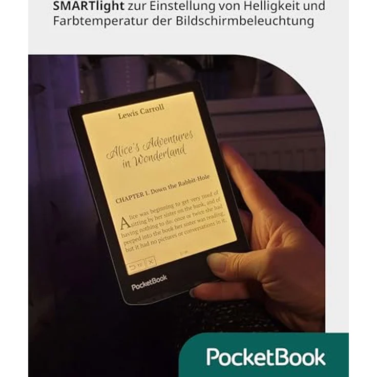 PocketBook e-Book Reader 'Verse' (deutsche Version) 8 GB Speicher (erweiterbar) 15,2 cm (6 Zoll) E-Ink Carta Display - Mist Grey – Bild 5