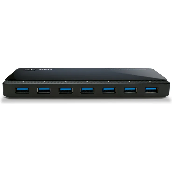 TP-Link UH720, USB 3.0 7-Port Hub mit 2x 2.4A Ladeanschlüssen, schwarz