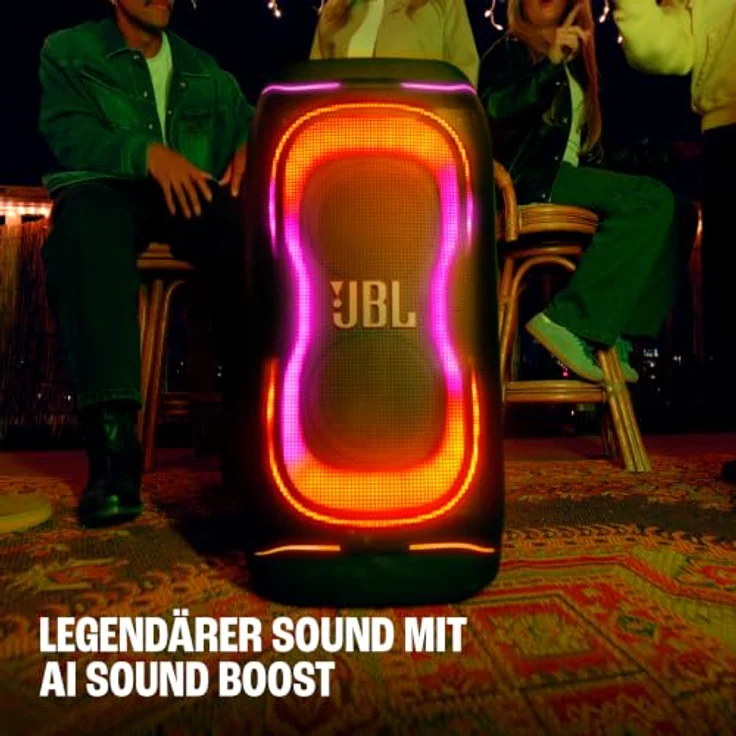 JBL PartyBox 330, 280 W Bluetooth Lautsprecher mit IPX4 und gratis JBL BATTERY 400 Ersatzakku, schwarz – Bild 4