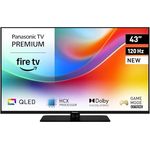 Panasonic Premium TV-43W85BEZ, 43 Zoll 4K Ultra HD QLED Smart TV, Fire TV, Dolby Vision & Atmos, Game Mode Extreme, Schwarz