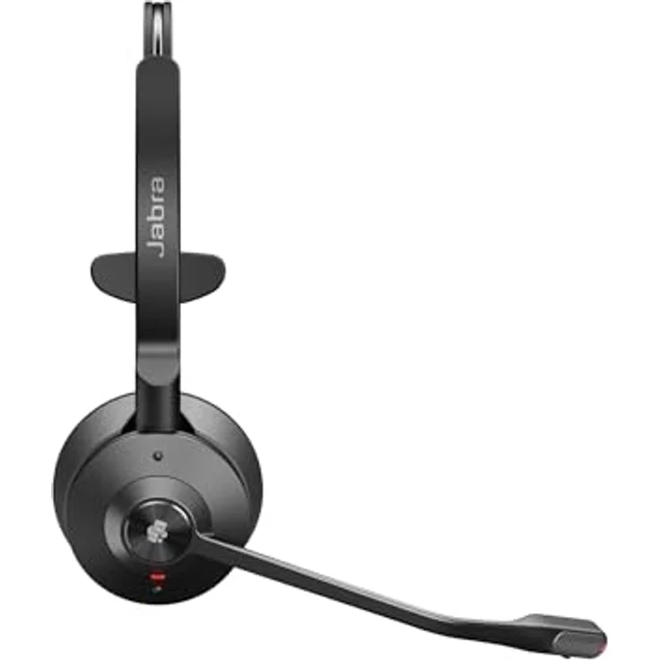 Jabra Engage 55 SE Mono Headset MS, Link 400a DECT Adapter USB-A, 1,2 m USB-C auf USB-A Kabel, Tragetasche, Garantie und Warnung (Sicherheitsbroschüren), kristallklarer Sound, kabellose Reichweite bis zu 150m, DECT Security Step C, extrem leicht, biegbarem USB-Dongle, schwarz – Bild 3